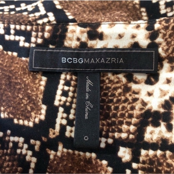 BCBGMAXAZRIA animal print maxi dress TART COMBO - Picture 12 of 16